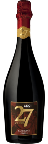 Opere 27 Lambrusco Rosso Amabile Emilia IGT Raffin Vini